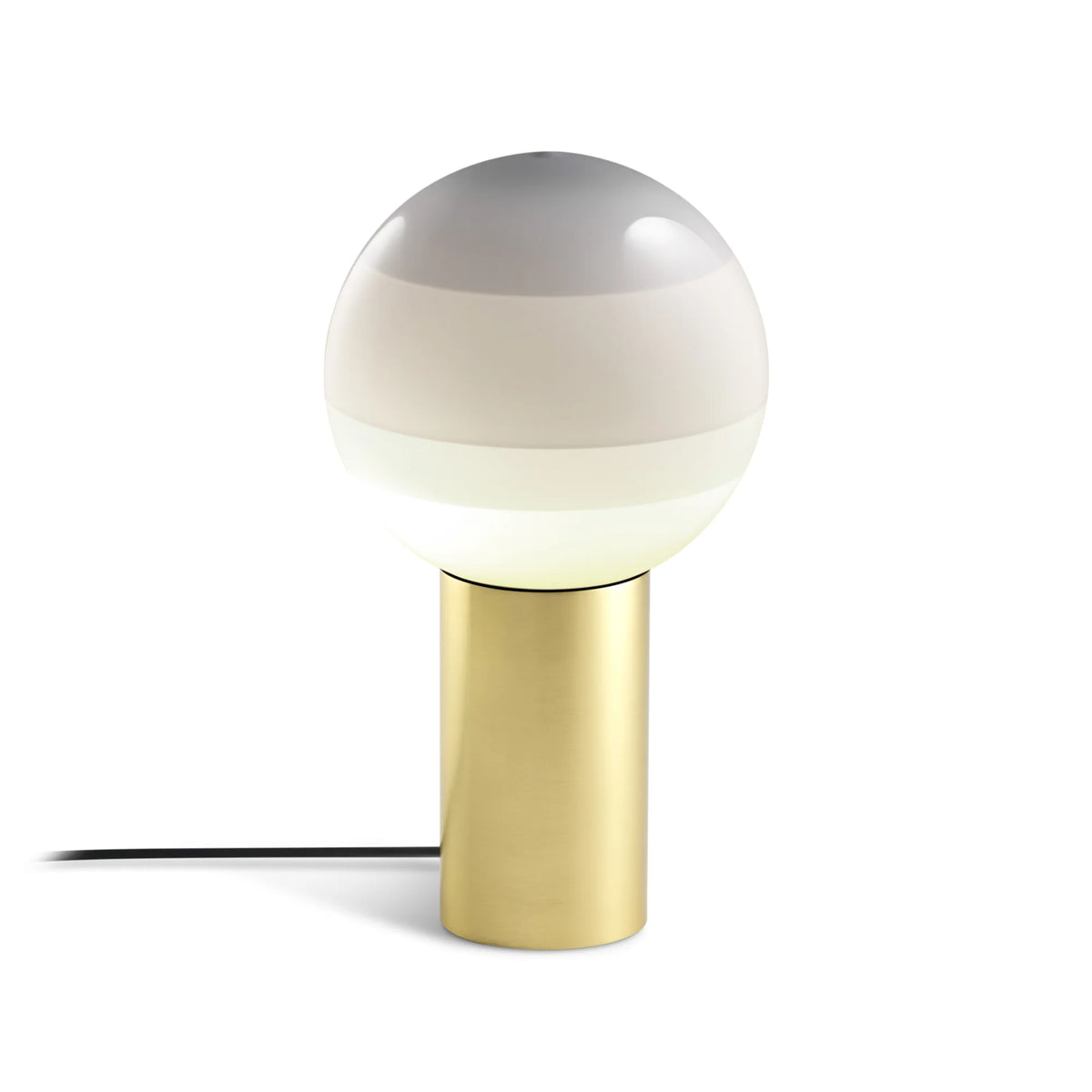 Dipping Light M Table Lamp - Brushed Brass/White-1