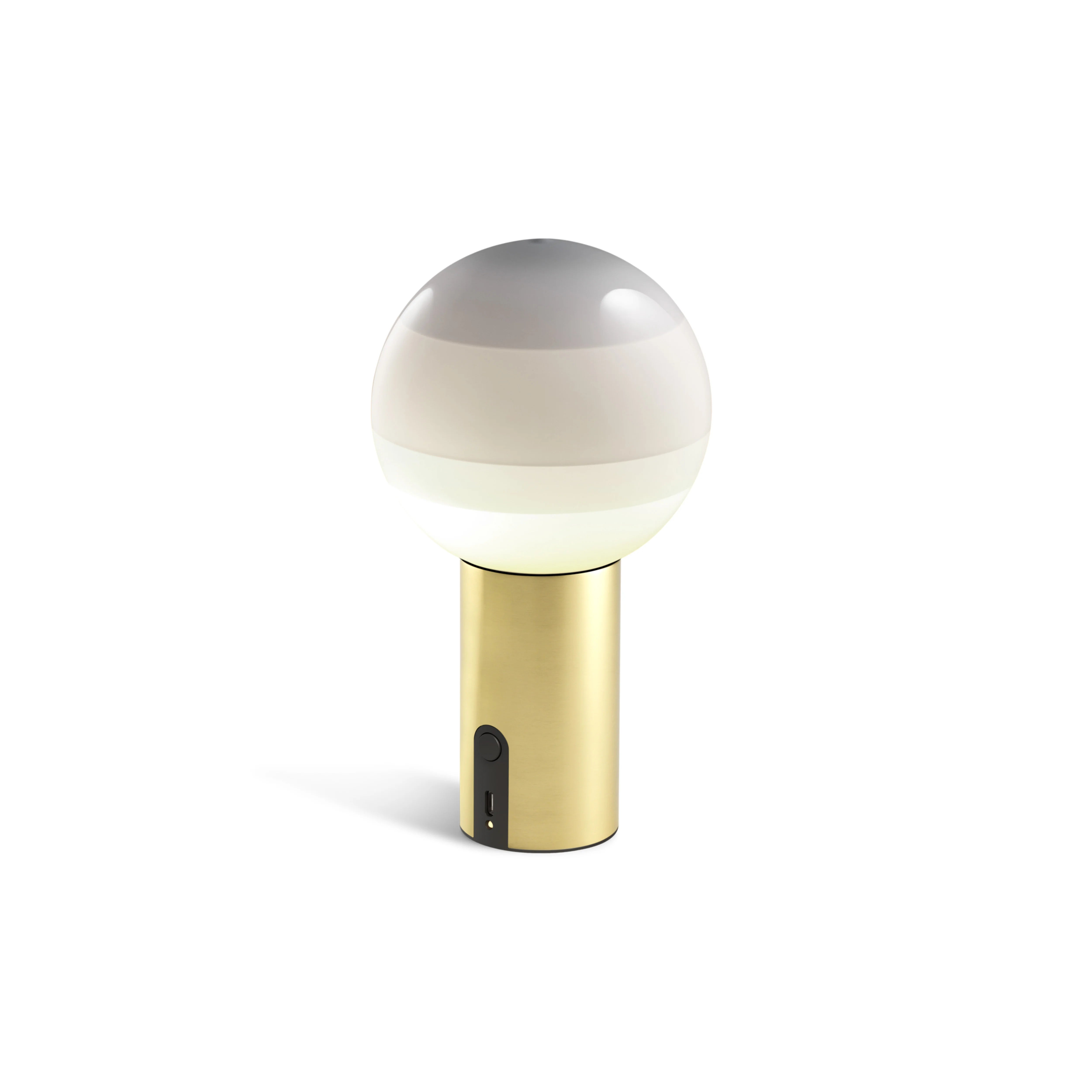 Dipping Light Portable Table Lamp - Brushed Brass/White-1