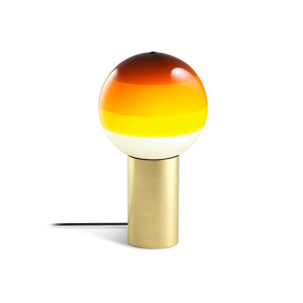 Dipping Light S Table Lamp - Brushed Brass/Amber-1