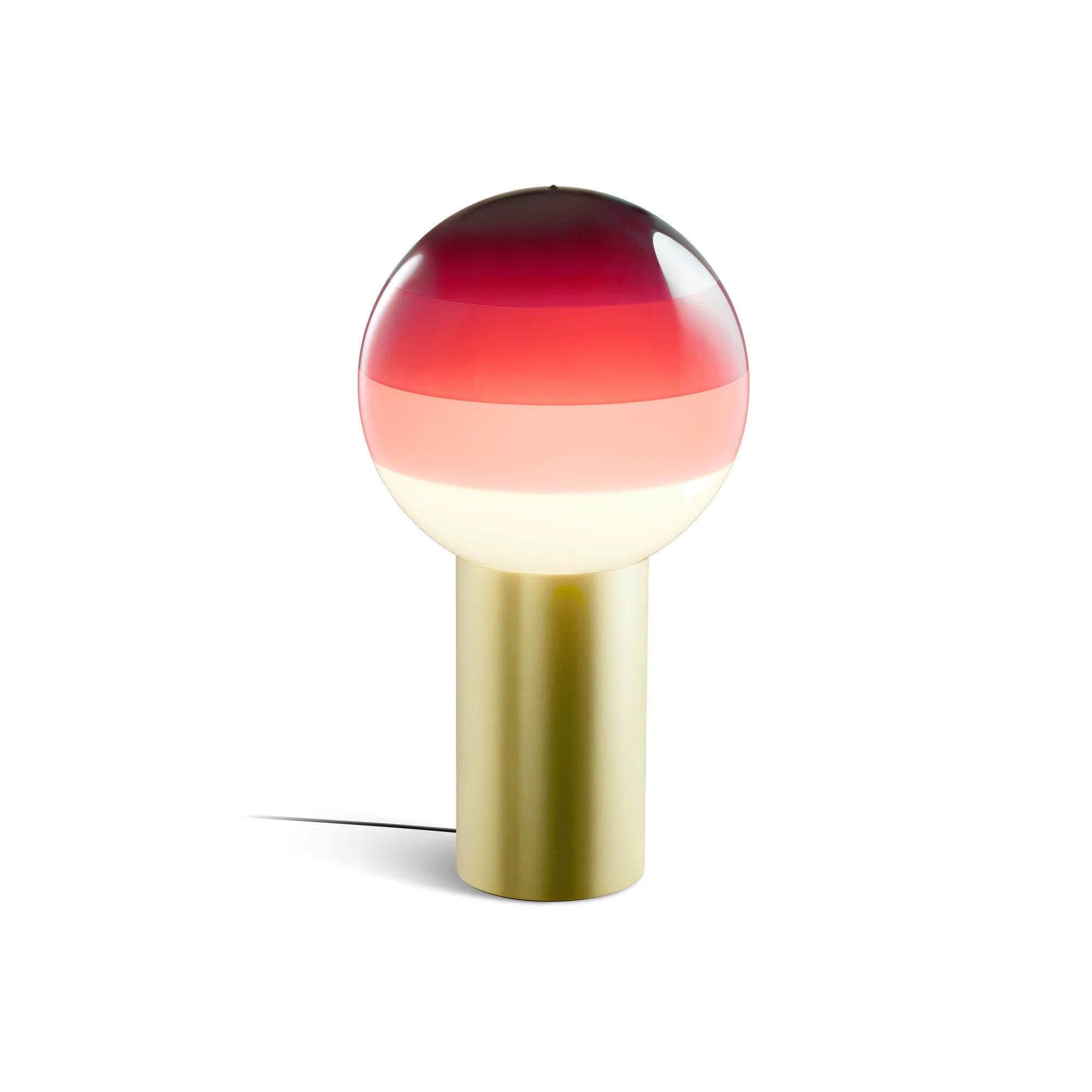 Dipping Light S Table Lamp - Brushed Brass/Burgundy-1