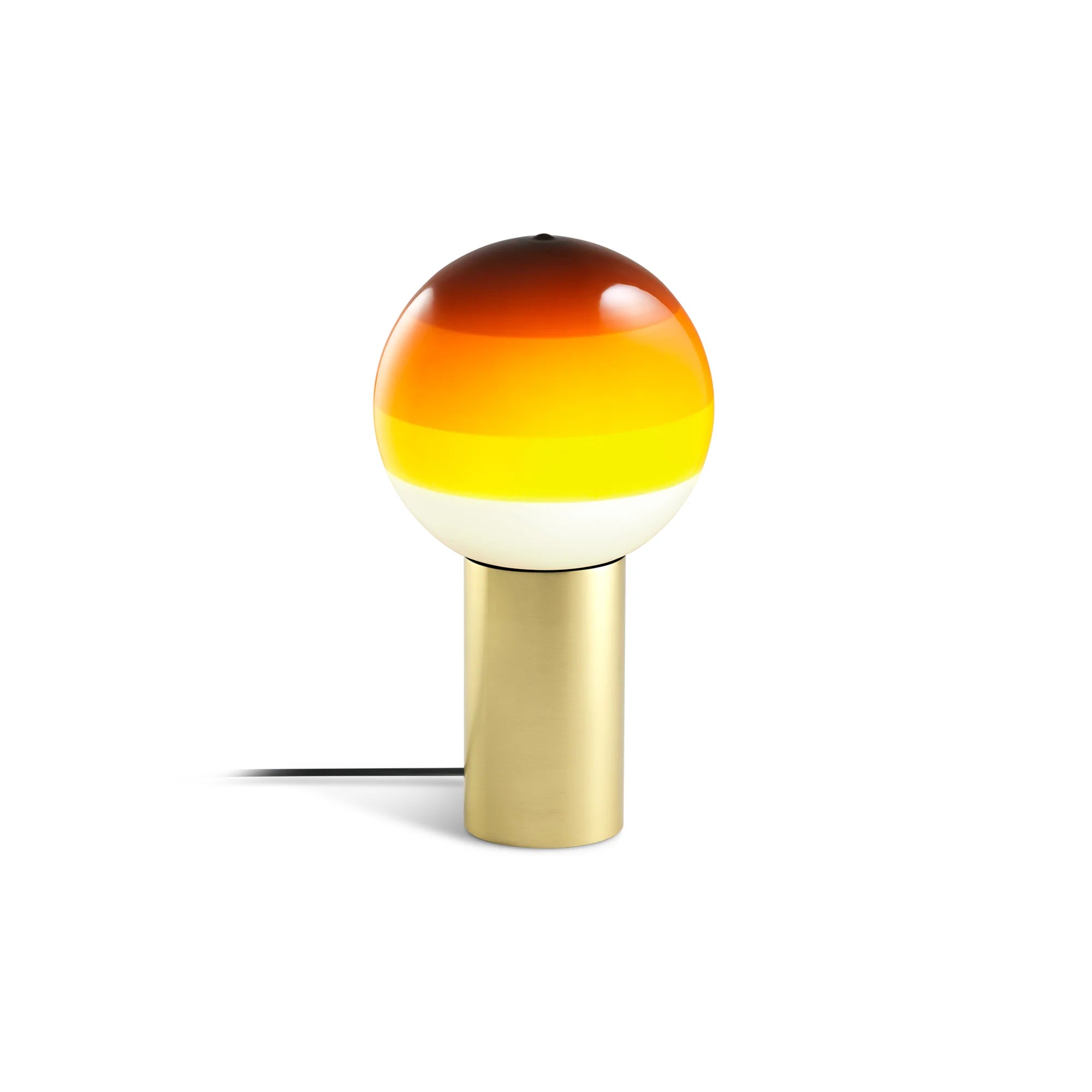 Dipping Light Table Lamp - Brushed Brass/Amber-1