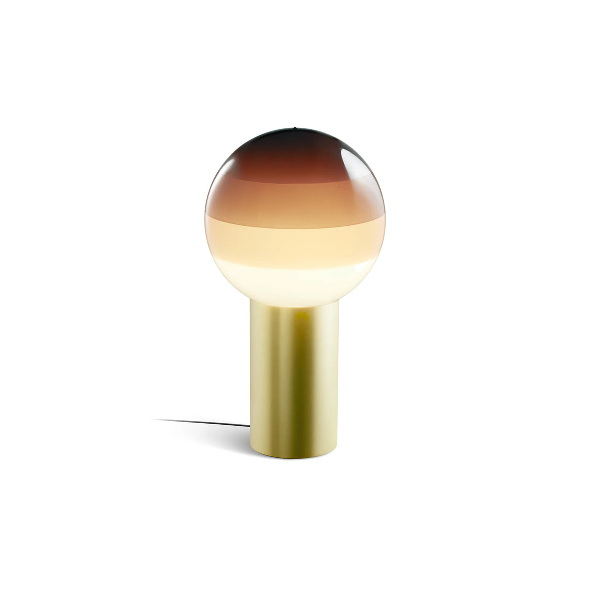 Dipping Light Table Lamp - Brushed Brass/Chocolate-1