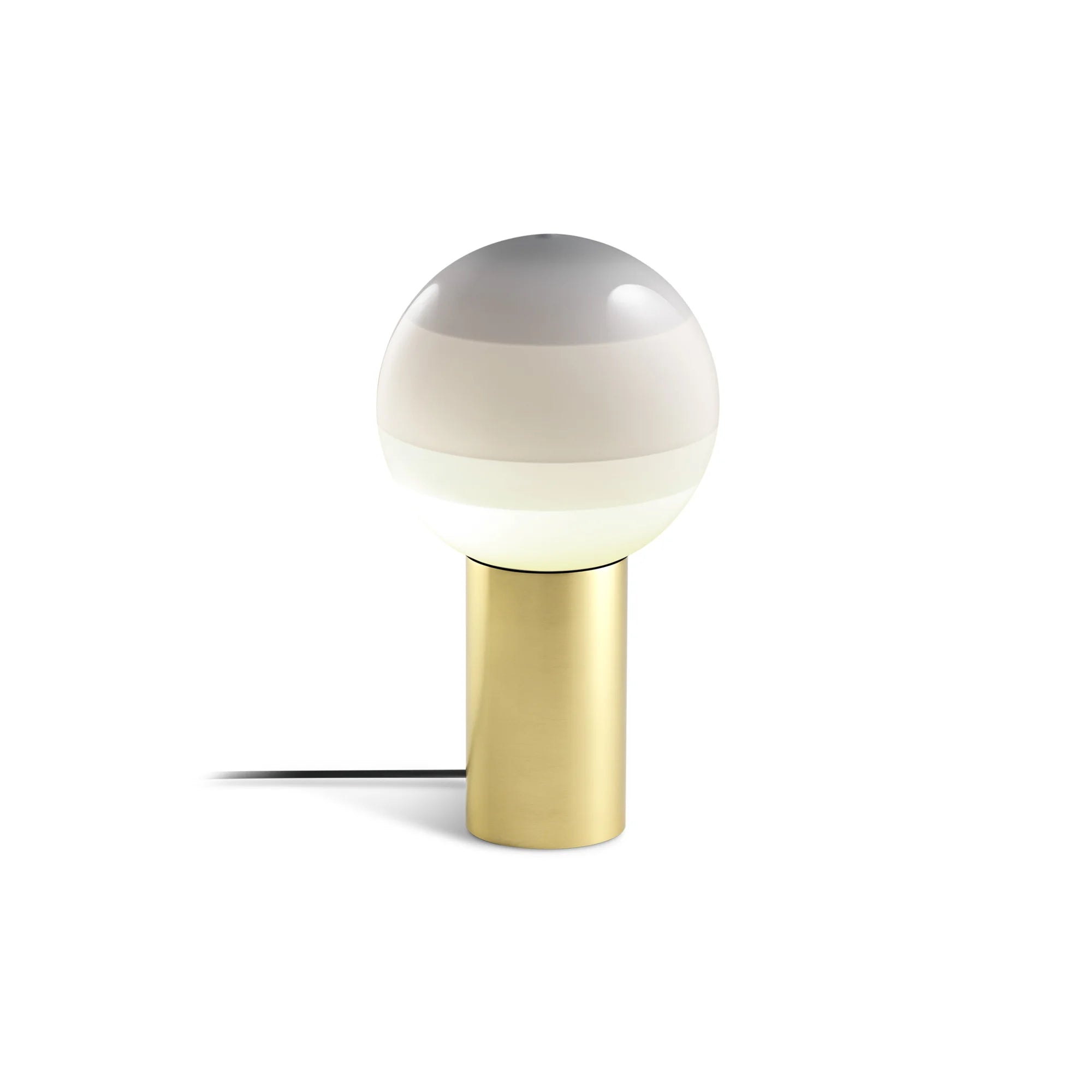Dipping Light Table Lamp - Brushed Brass/White-1