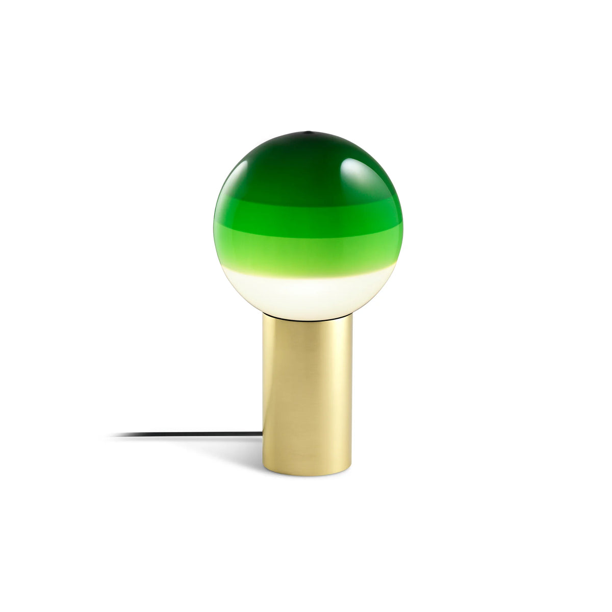 Dipping Light Table Lamp - Brushed Brass/Green-1