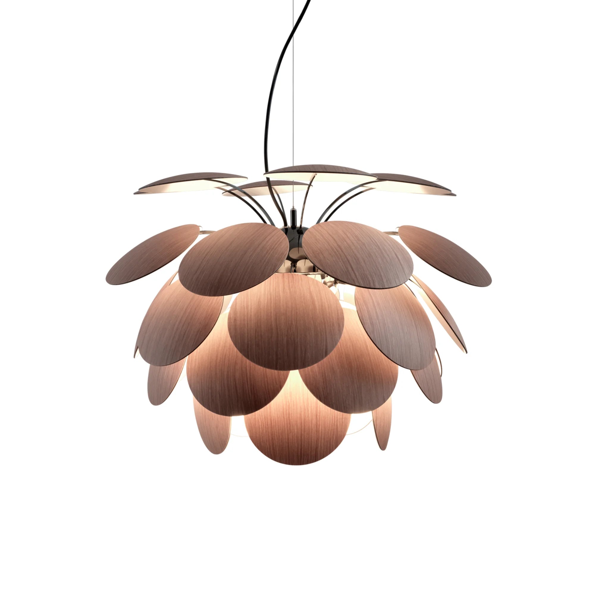 Discoco 68 Pendant Lamp - Black Chrome/American Oak-1