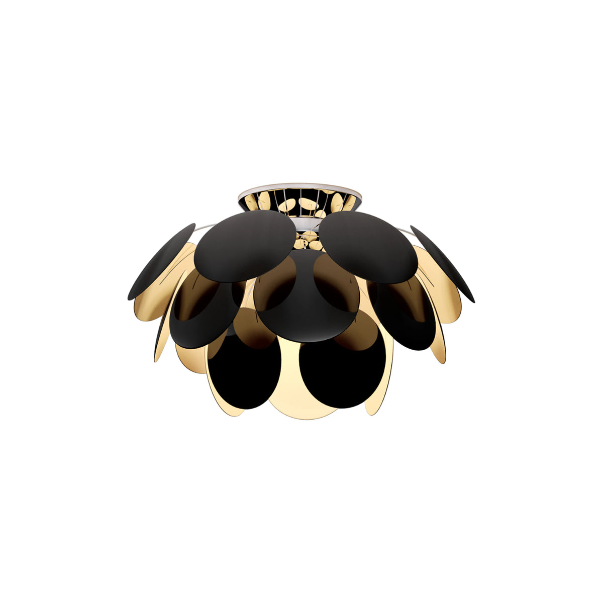Discoco Ceiling Lamp – 53x34 / Black/Gold-1