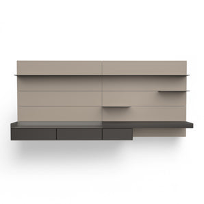 Avenue System TV Unit - Grafite Matt Lacquered