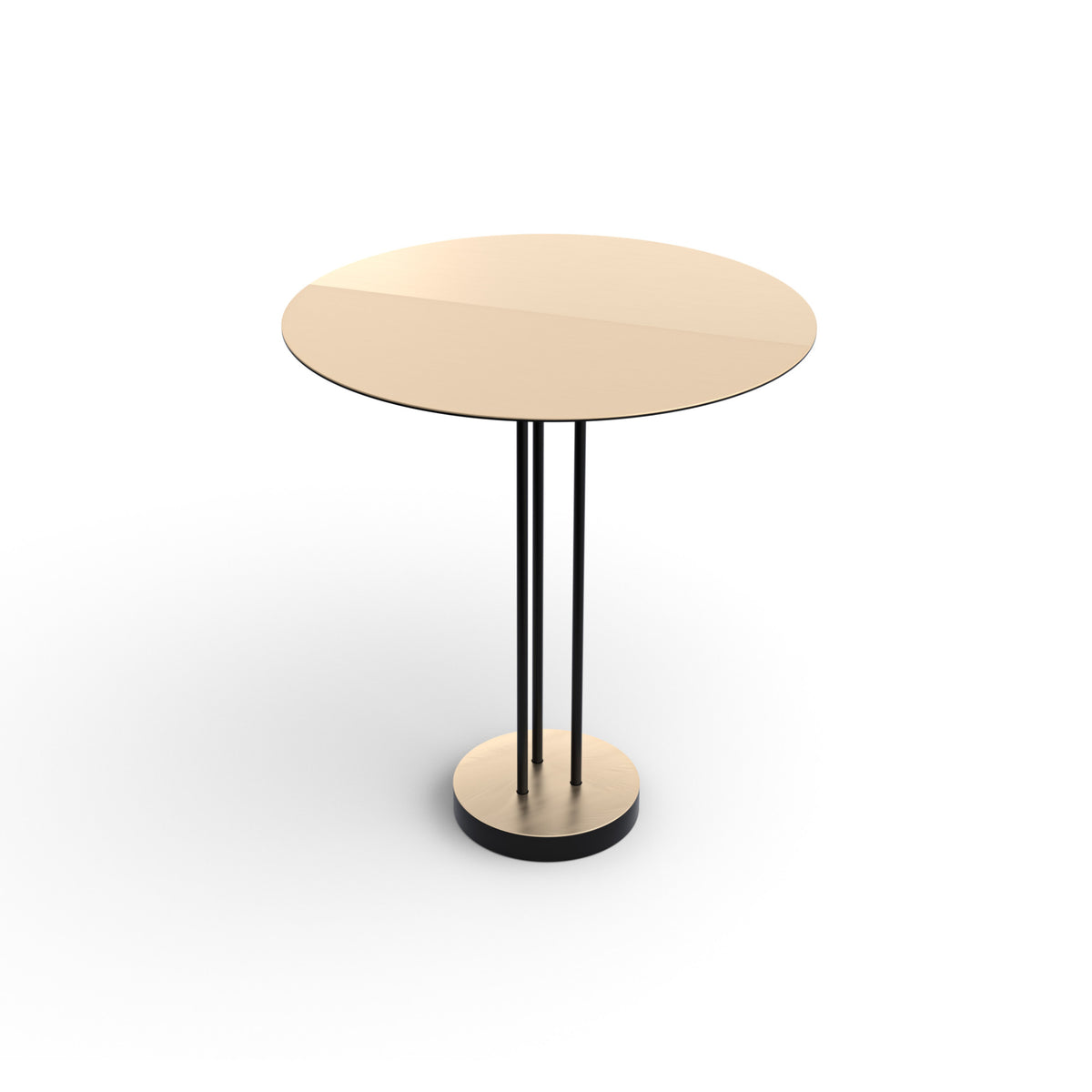 Satin Side Table Mingardo - Satin 45 Side Table - Natural Brass – Designitch