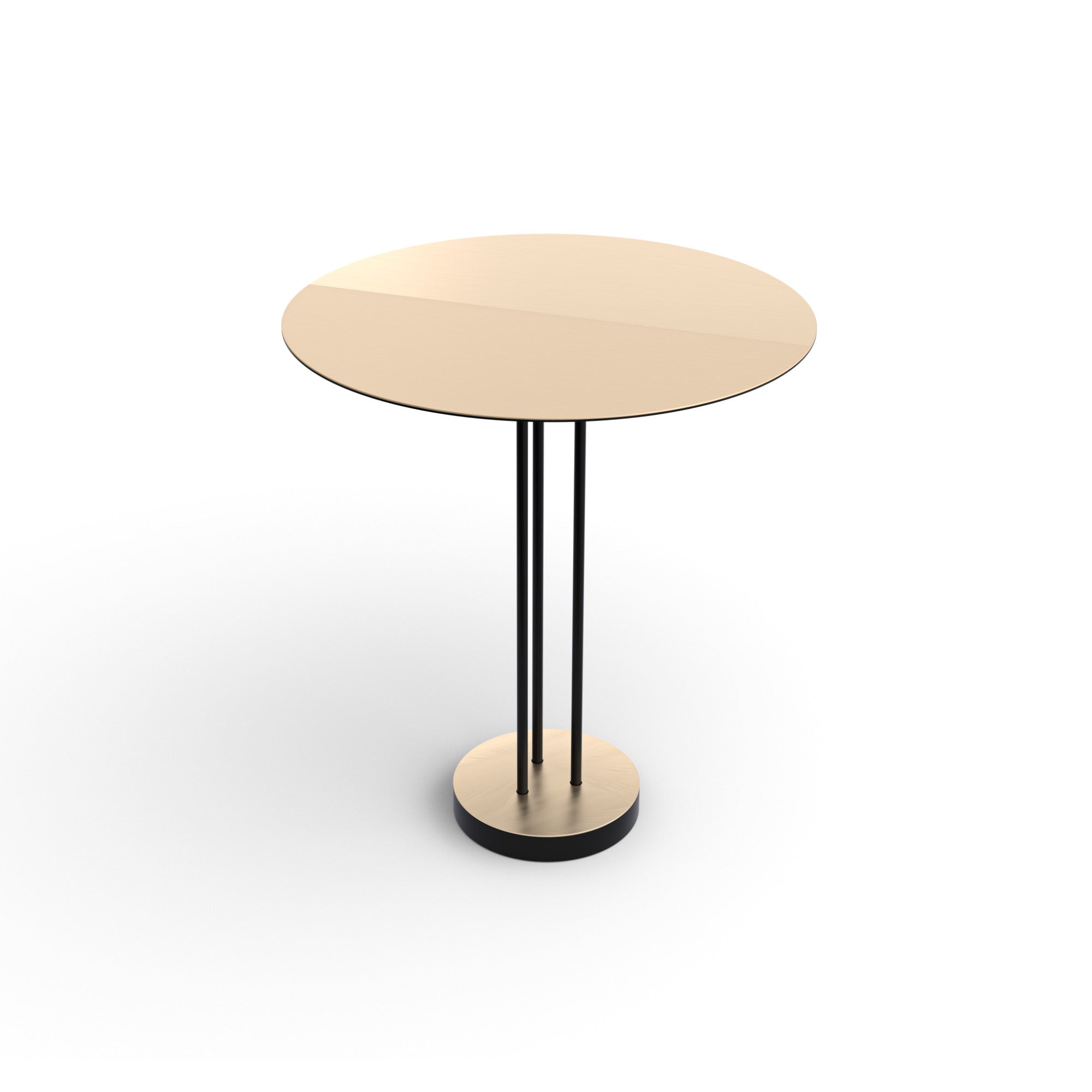 Satin 45 Side Table - Natural Brass