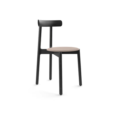 Bice Dining Chair – 43x79 / Wood (Black Ash) / Fabric A (Salo 53)
