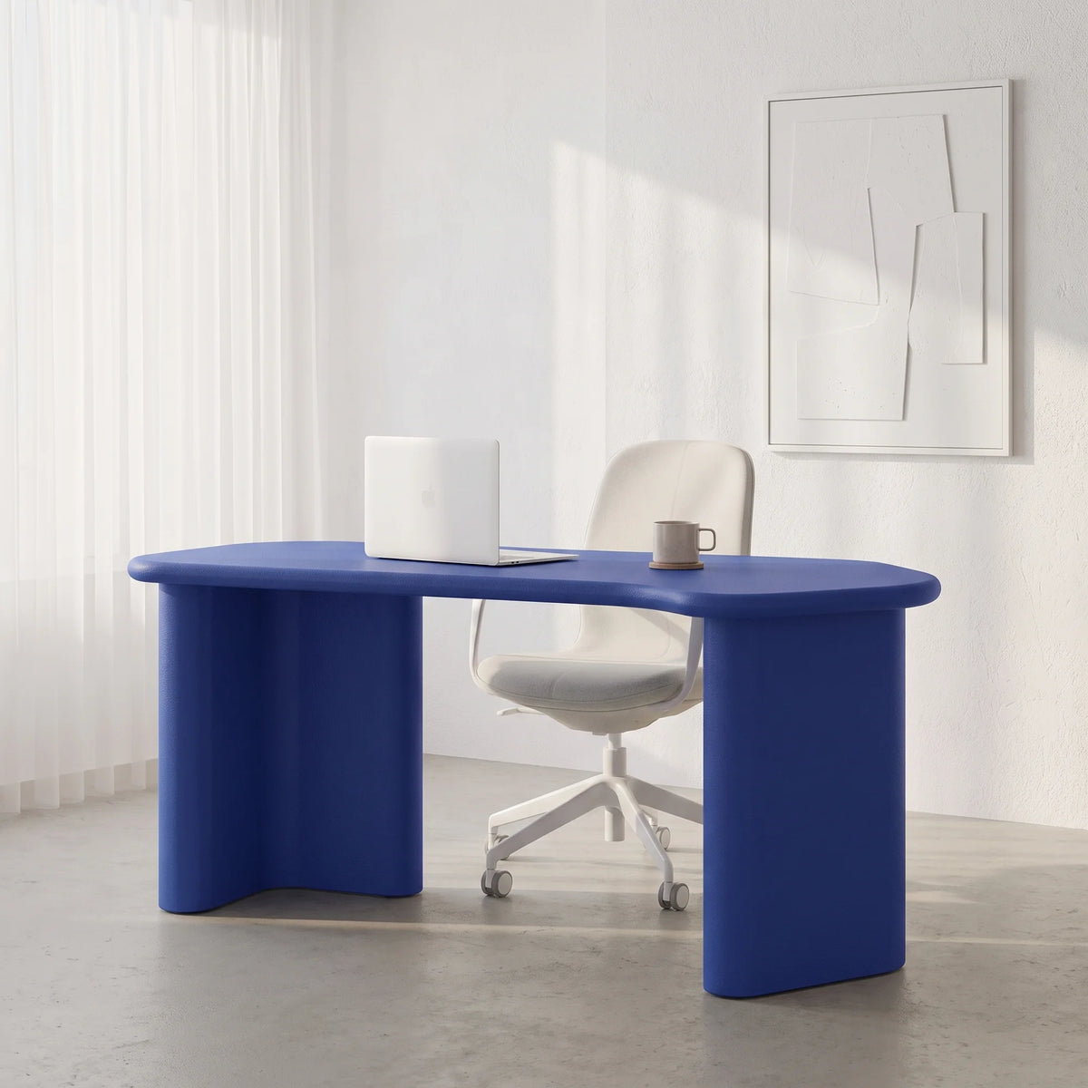 Bonbon CL 224 Desk - Lacquered Blu Segnale