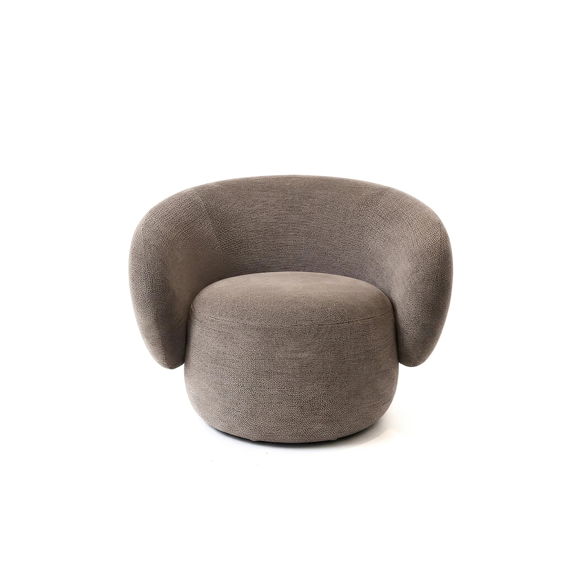 Nebulona PL 91 Armchair - Fabric C (Torrilana Gubbio 44 Castagna)-3