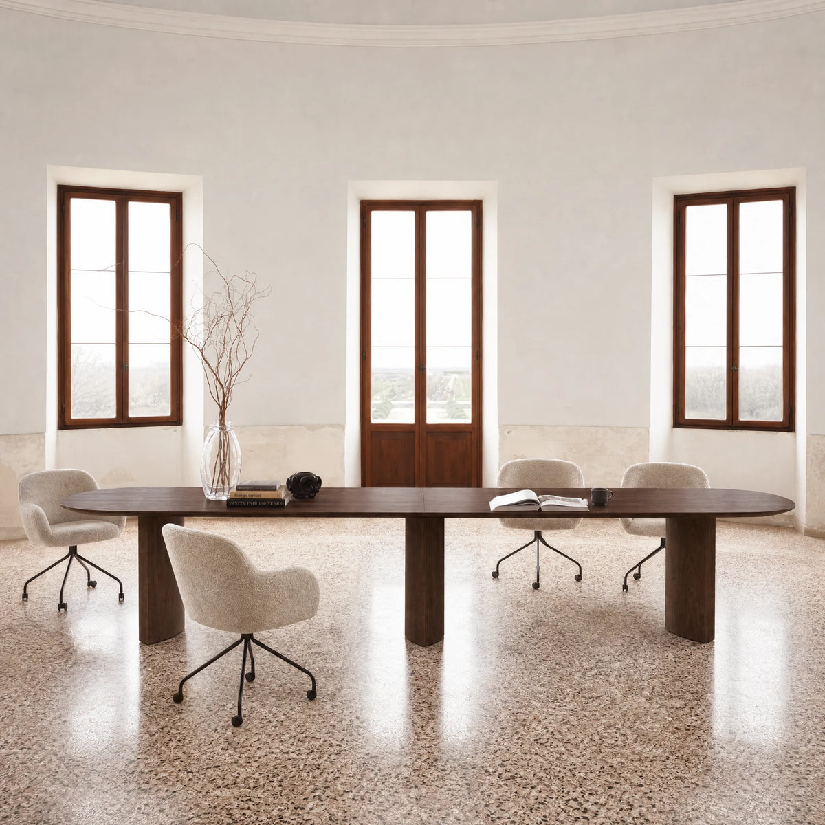 Plauto Maxxxi TP 71 Dining Table - Canaletto Walnut-2