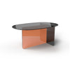 Chap TS 70 Coffee Table - Orange/Europe Grey Glass