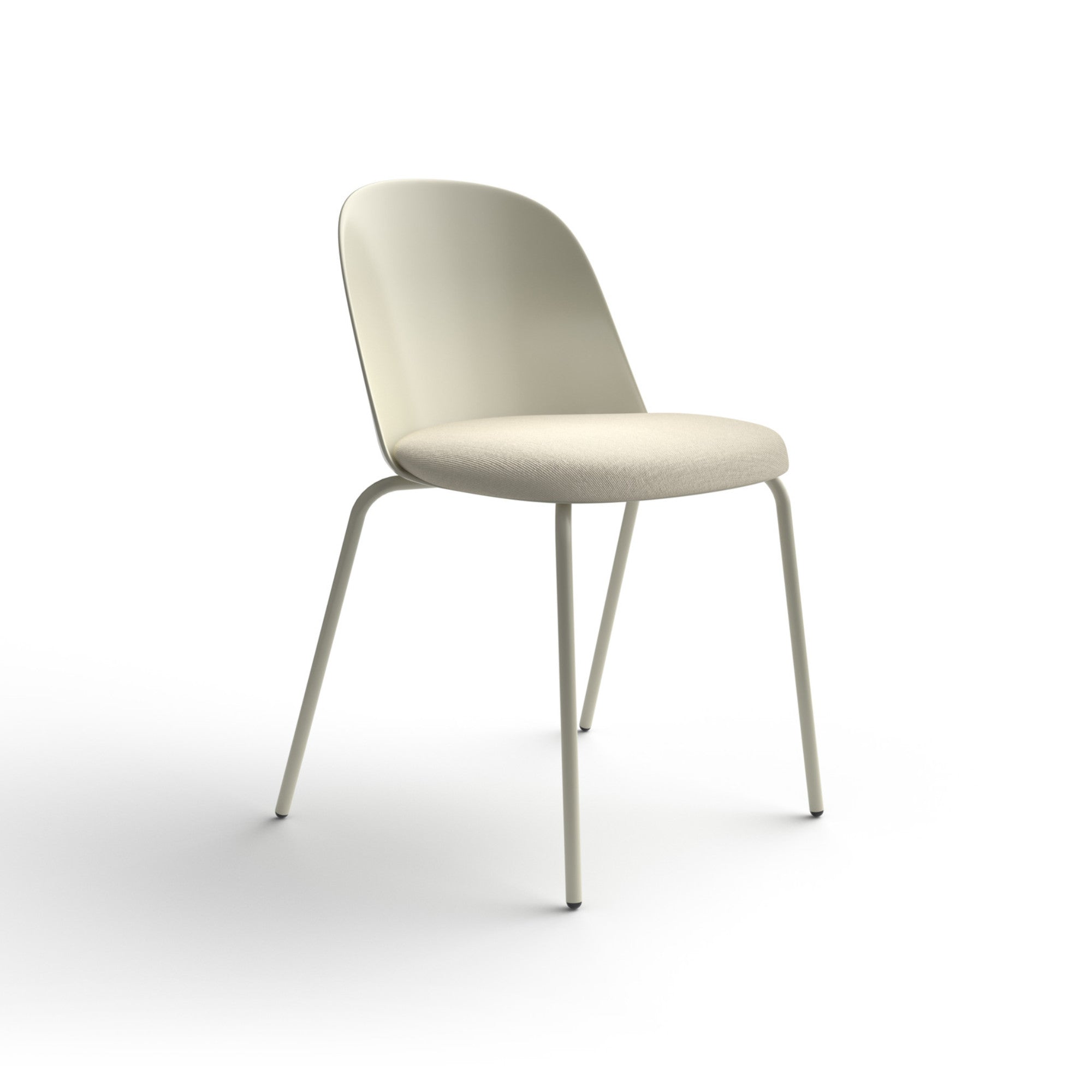 Mariolina SD 65 Dining Chair - Silk Grey / Fabric A (Trame 04 Beige)