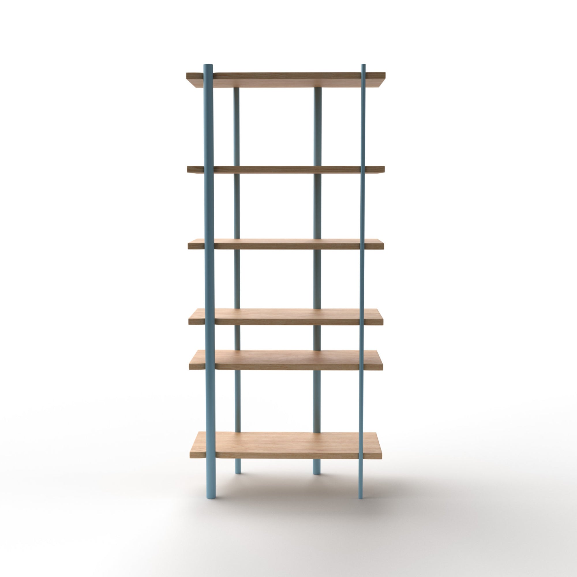 Milonga LB 400 Bookcase - Nuvola/Flamed Oak-3