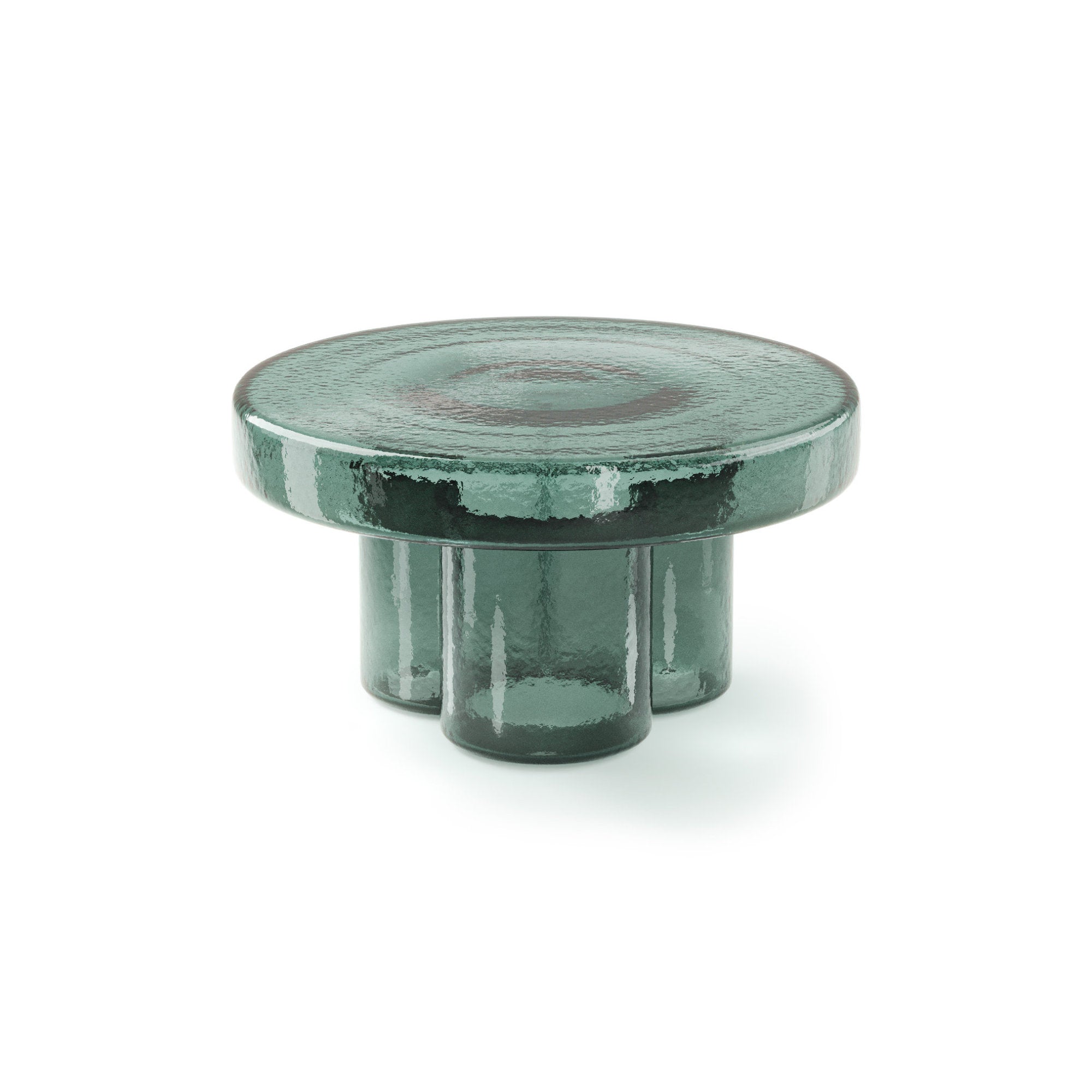 Soda TS 500 Coffee Table - Petrol Green Blown Glass-1