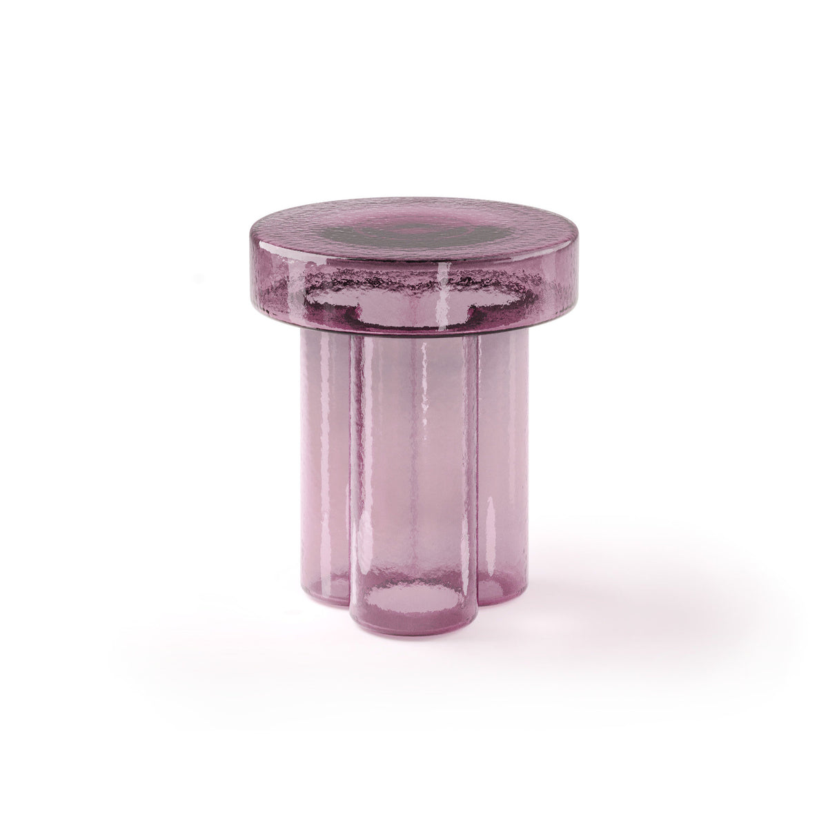 Soda Side Table – 38x45 / Glass (Amethyst Blown)-1