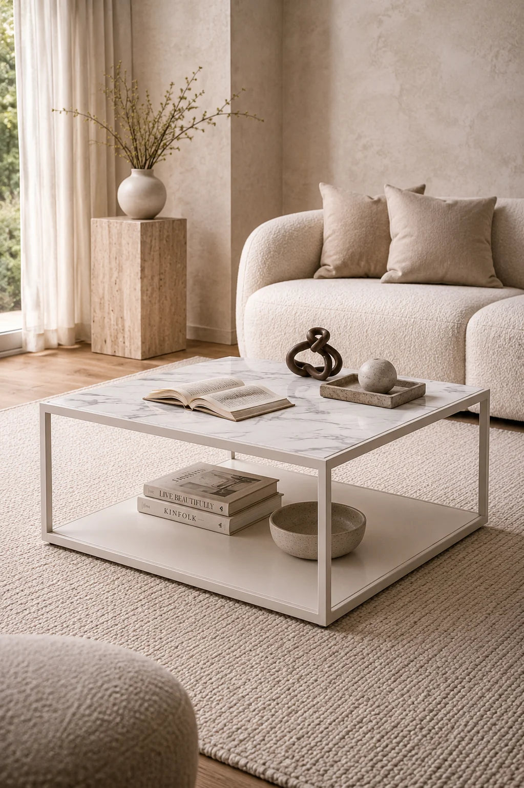 Daem D1449 Coffee Table - Kalos Bianco