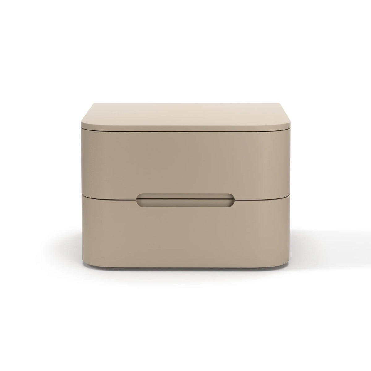 Surf Bedside Table – 50x45x36 / Lacquered Wood (Mocca)-3
