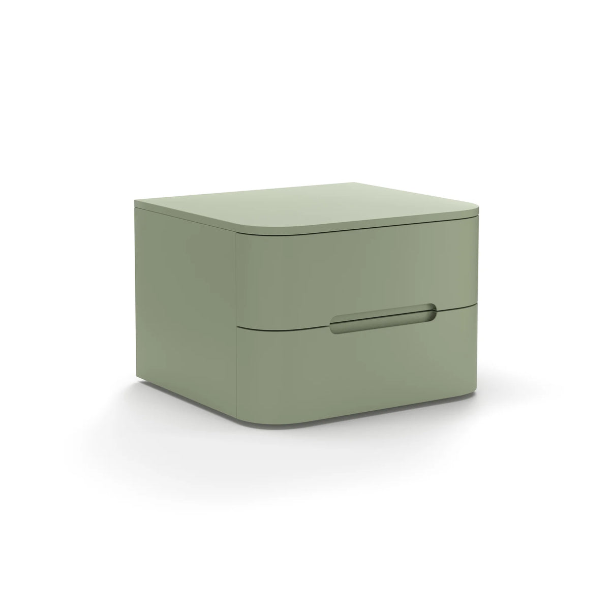 Surf Bedside Table – 50x45x36 / Lacquered Wood (Salvia)-1