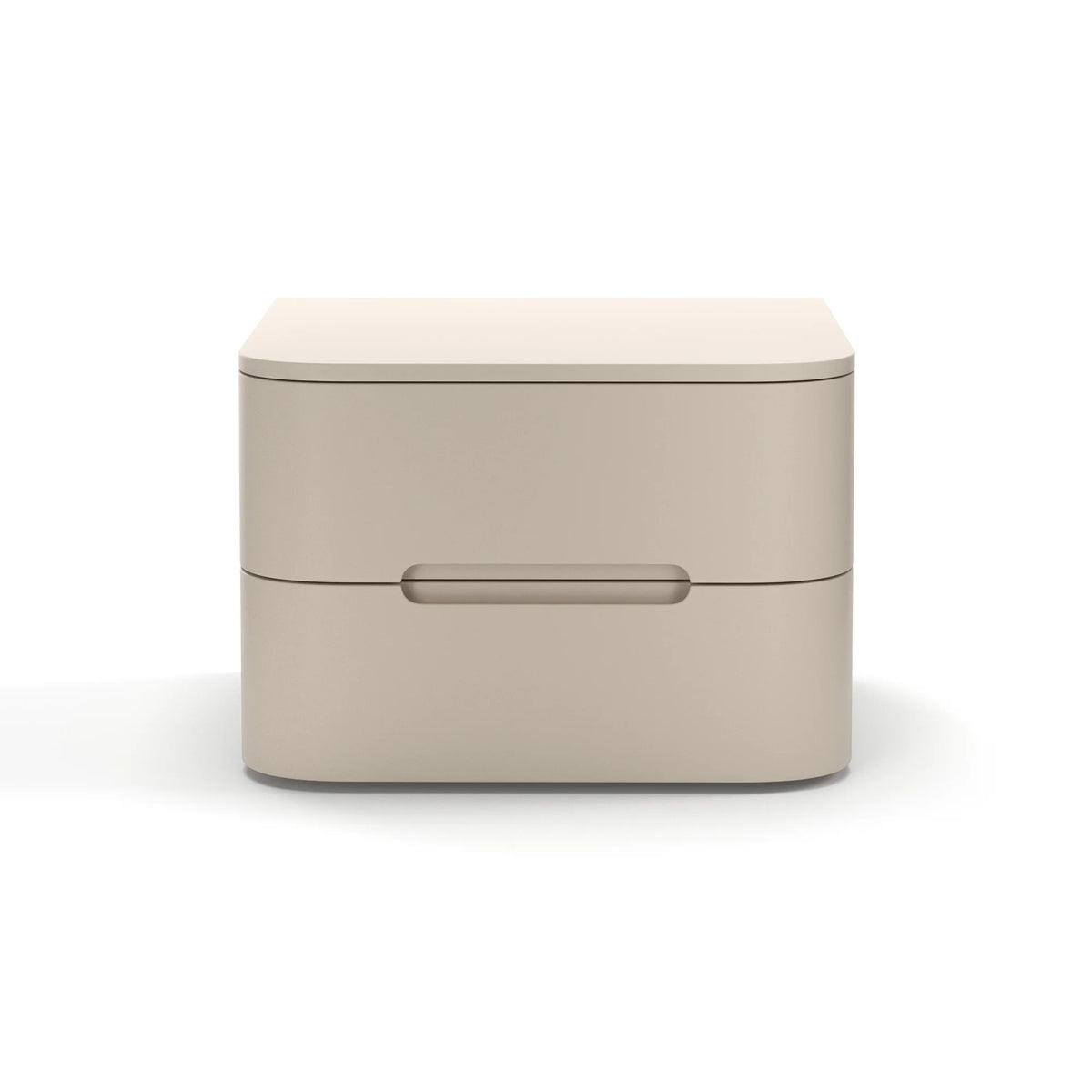 Surf Bedside Table – 50x45x36 / Lacquered Wood (Stone)-3
