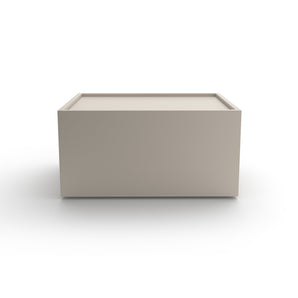 Pool Due D1392 Bedside Table - Satin Stone