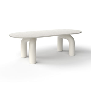 Elephante 245 Dining Table - White 01