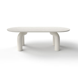 Elephante 245 Dining Table - White 01