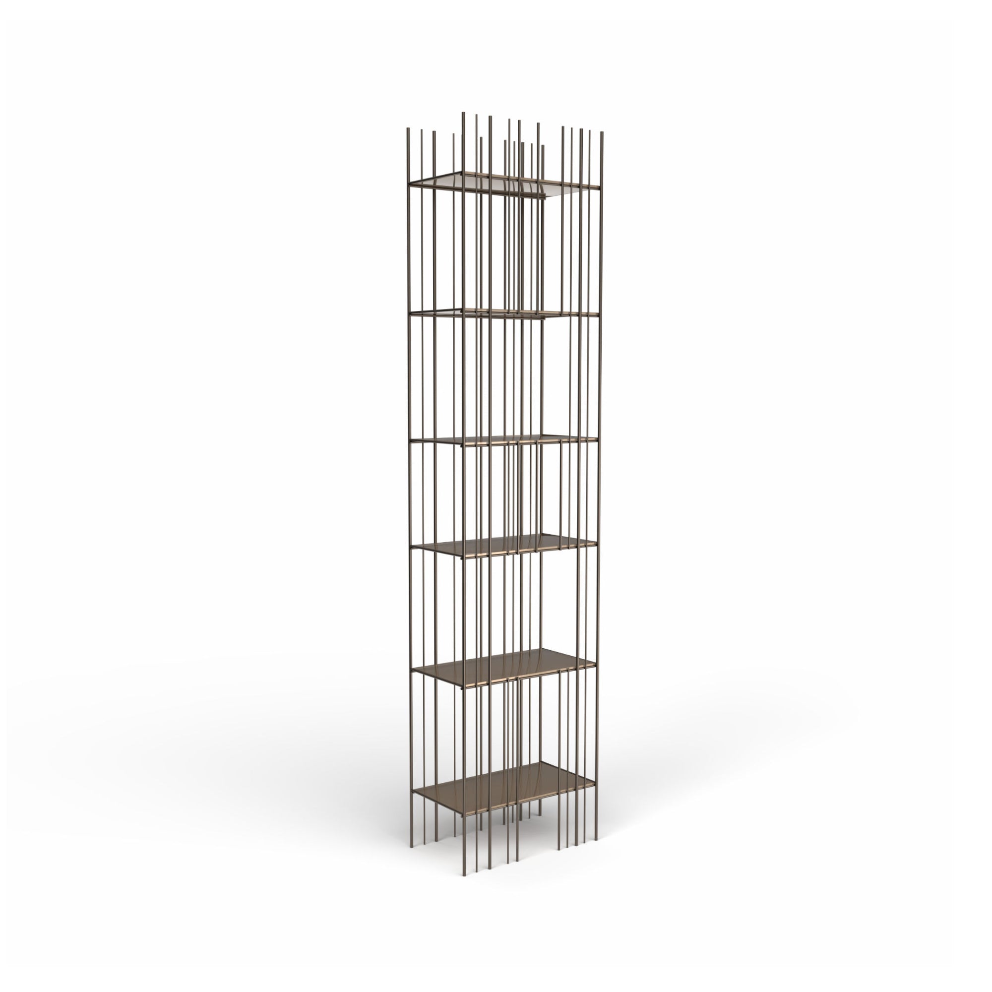 Metrica C Bookcase - Burnished/Bronze-1