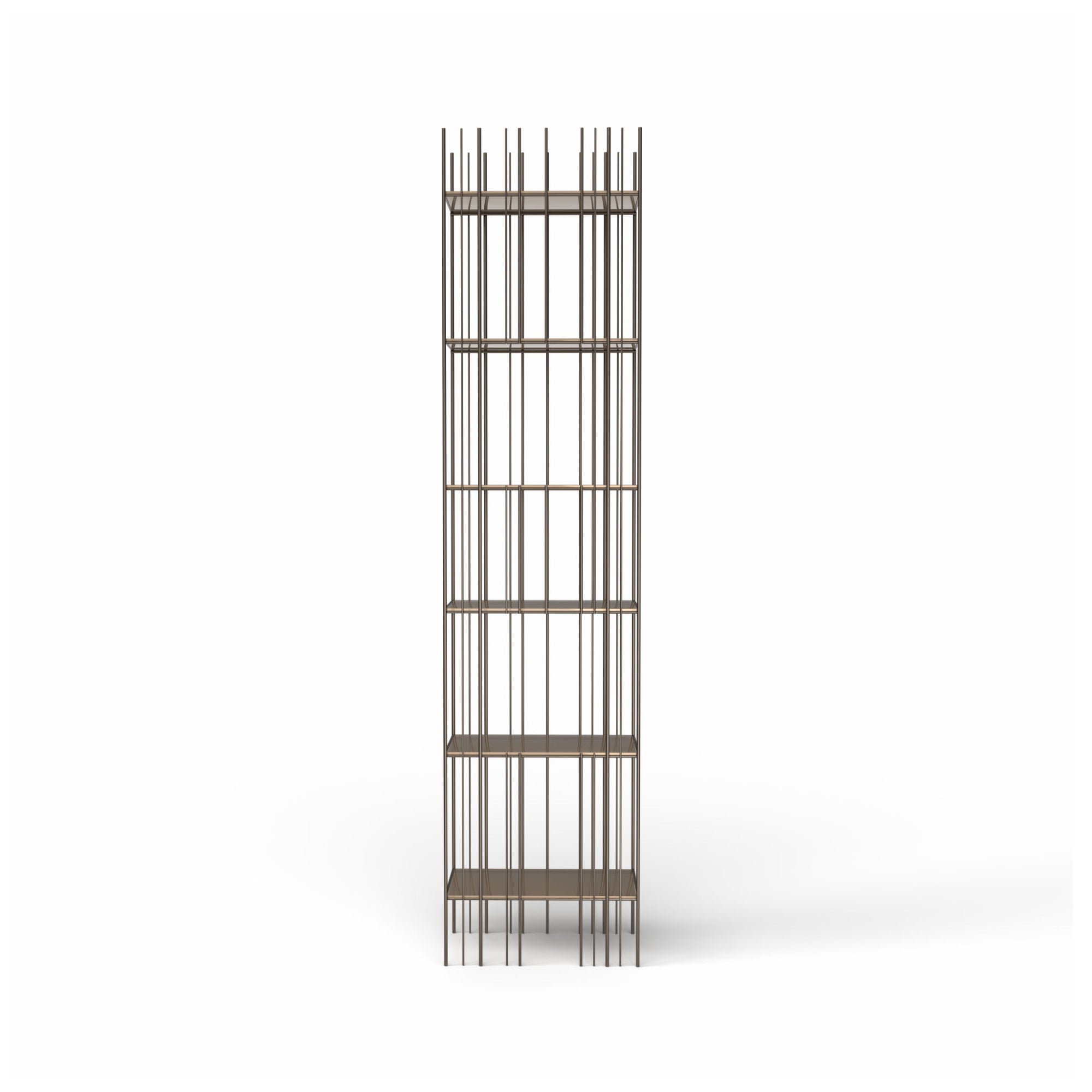 Metrica C Bookcase - Burnished/Bronze-2