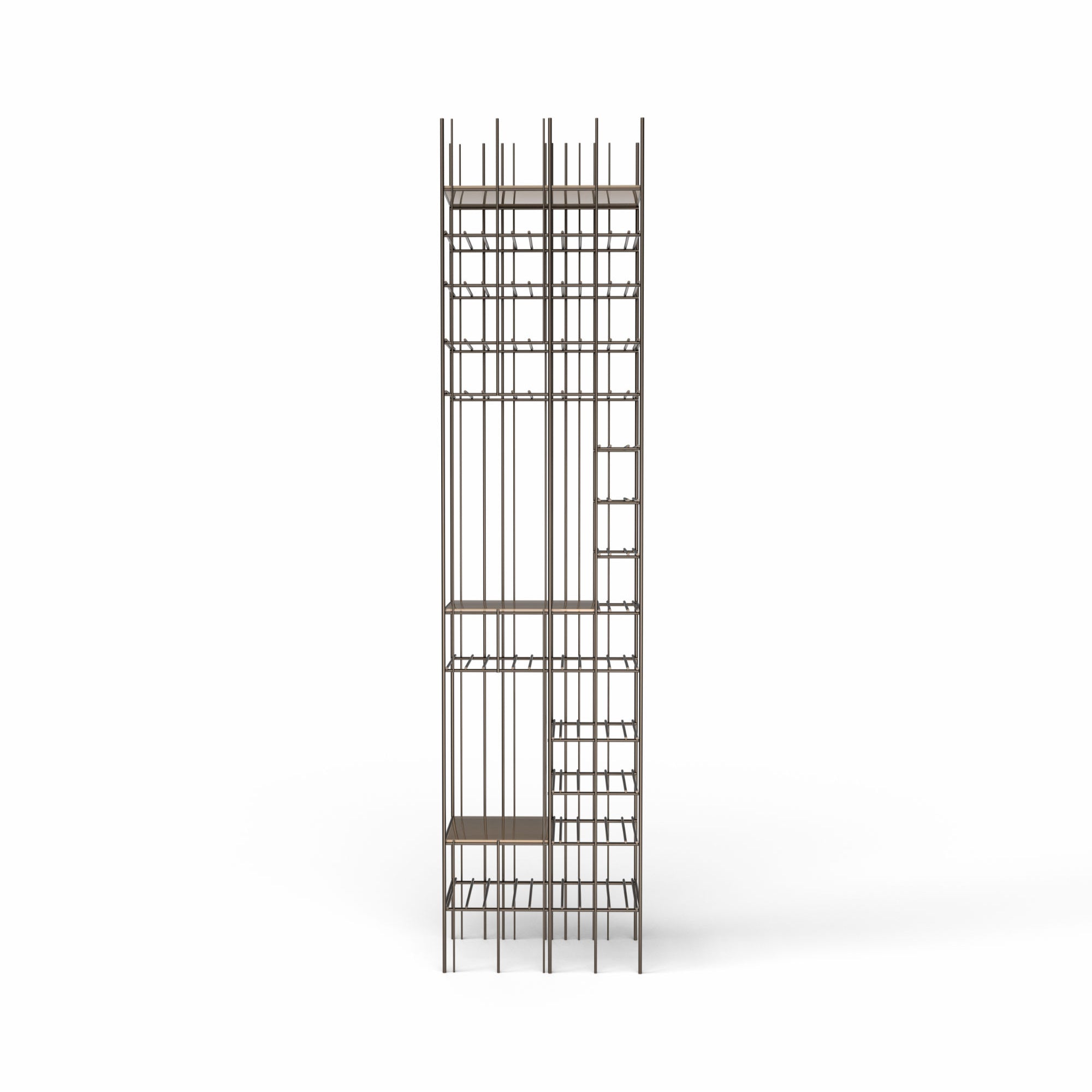 Metrica C Wine Shelve - Burnished/Bronze-2