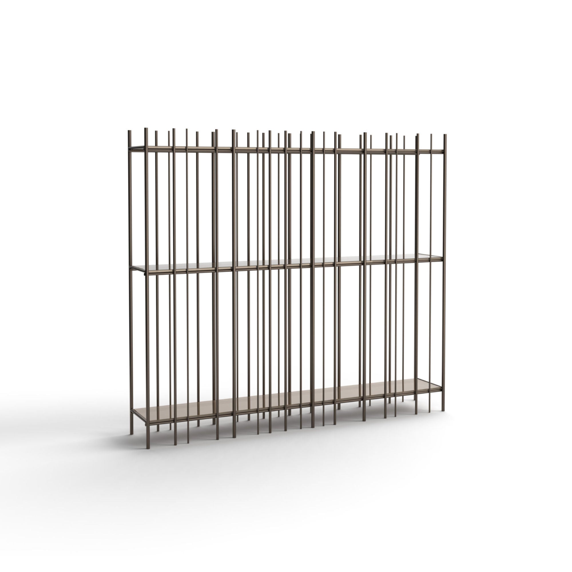 Metrica Wall B Bookcase - Burnished/Bronze-1