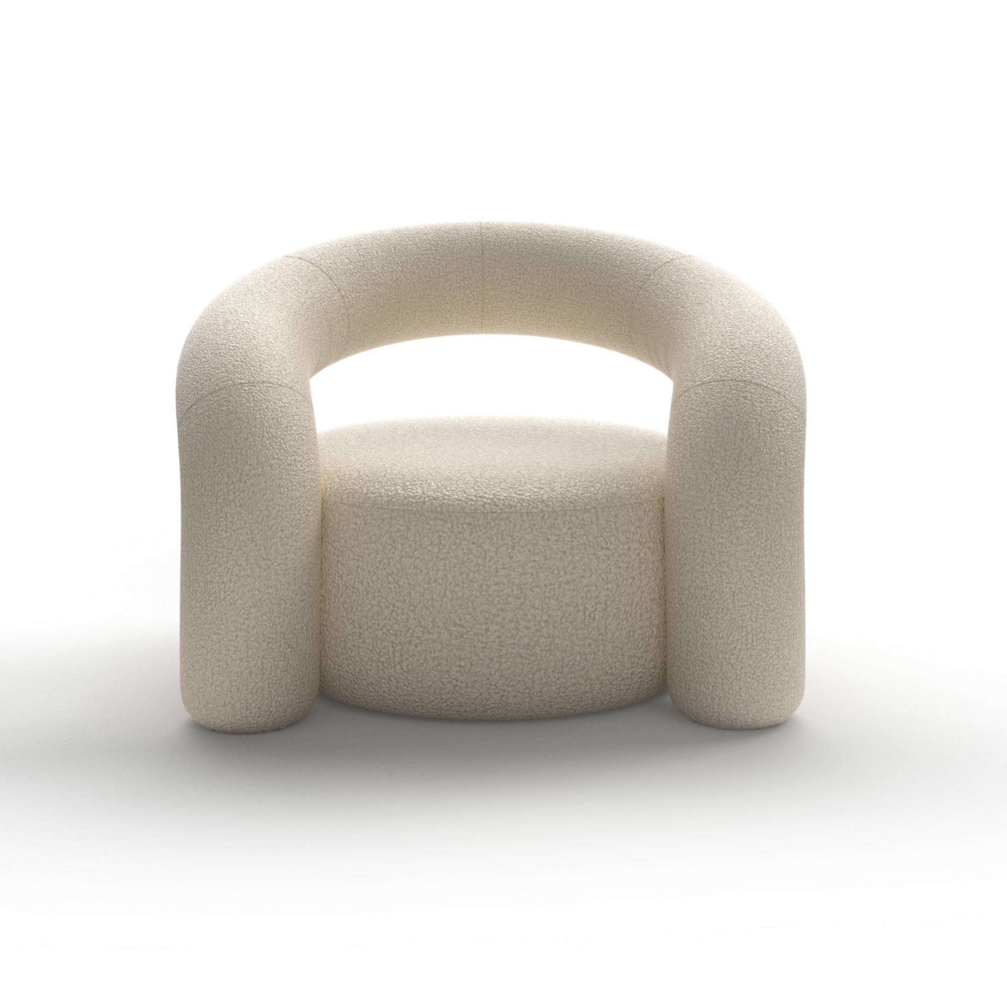 Nora MNR13B Armchair - Fabric B (T 01 Puffy)-3