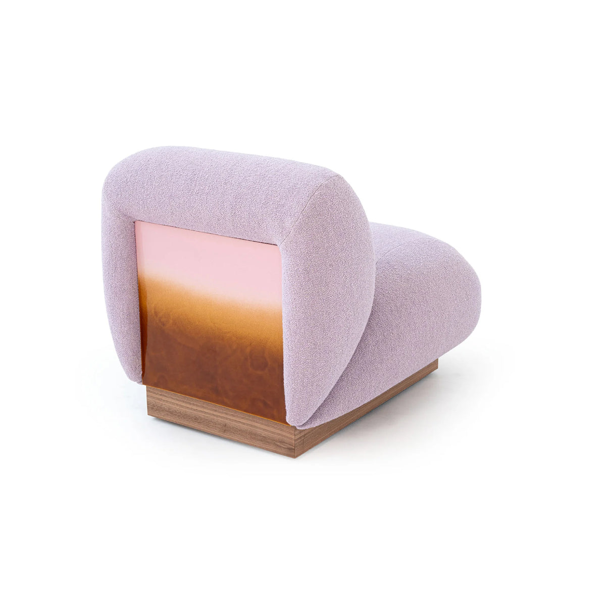 Clay CL2001 Armchair - Rose Wood/Fabric W (Lilac A2301)-3
