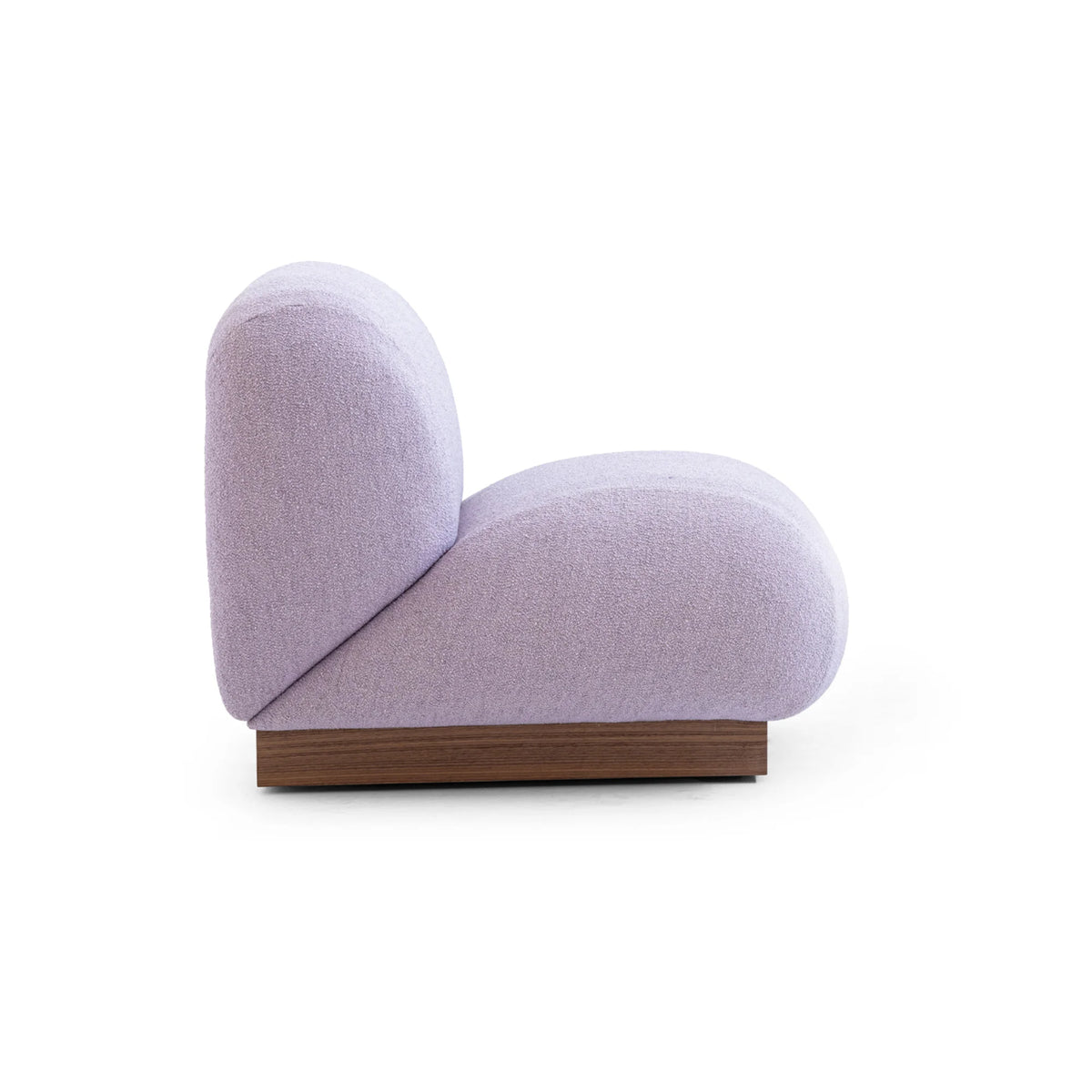 Clay CL2001 Armchair - Rose Wood/Fabric W (Lilac A2301)-4