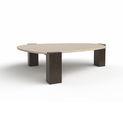 Gogan GG010Z Coffee Table - Caffe/Travertino