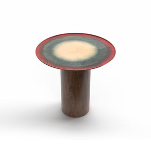 Mangiafuoco 45 Side Table - Walnut/Jupiter