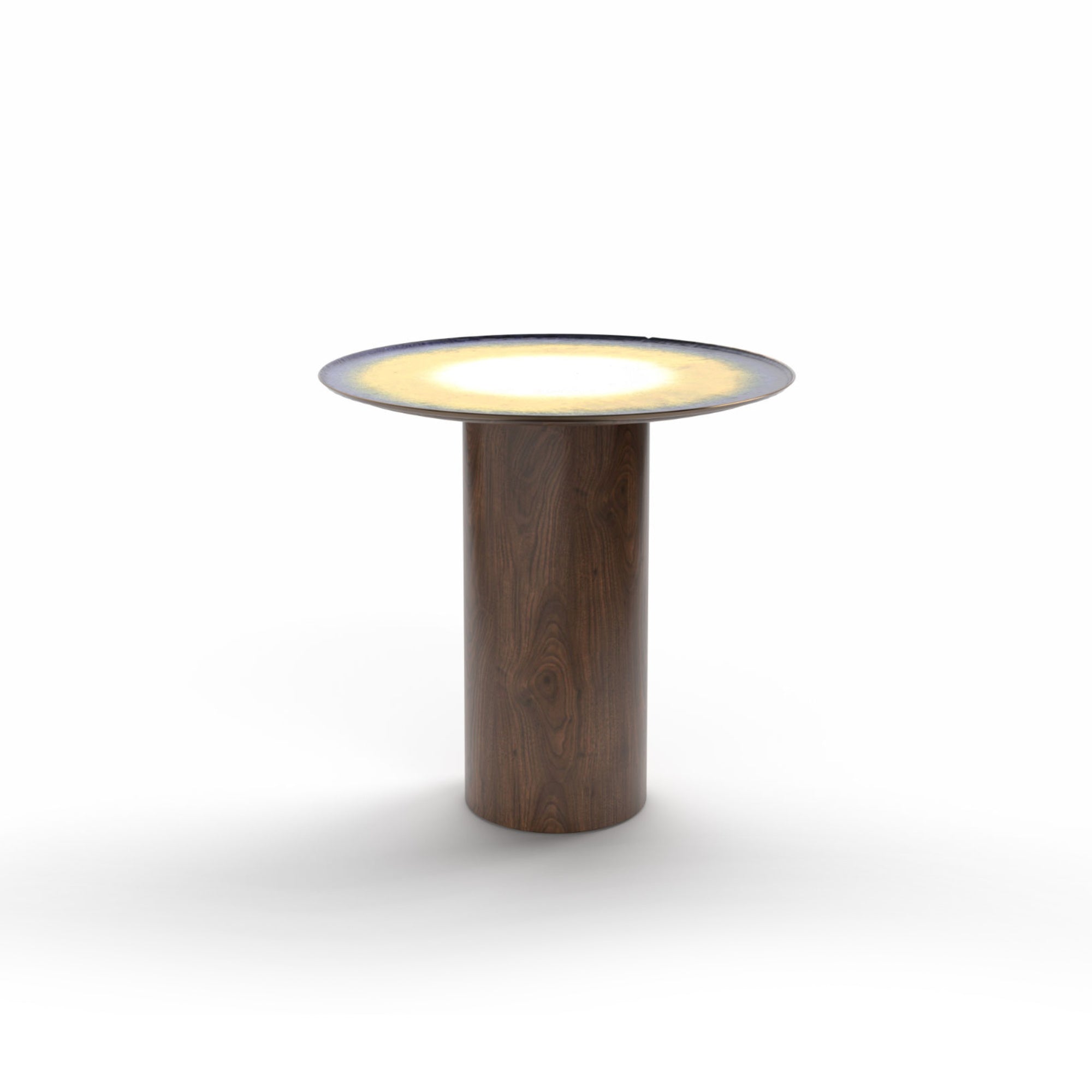 Mangiafuoco 45 Side Table - Walnut/Saturn-3
