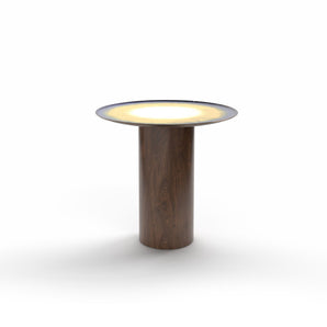 Mangiafuoco 45 Side Table - Walnut/Saturn