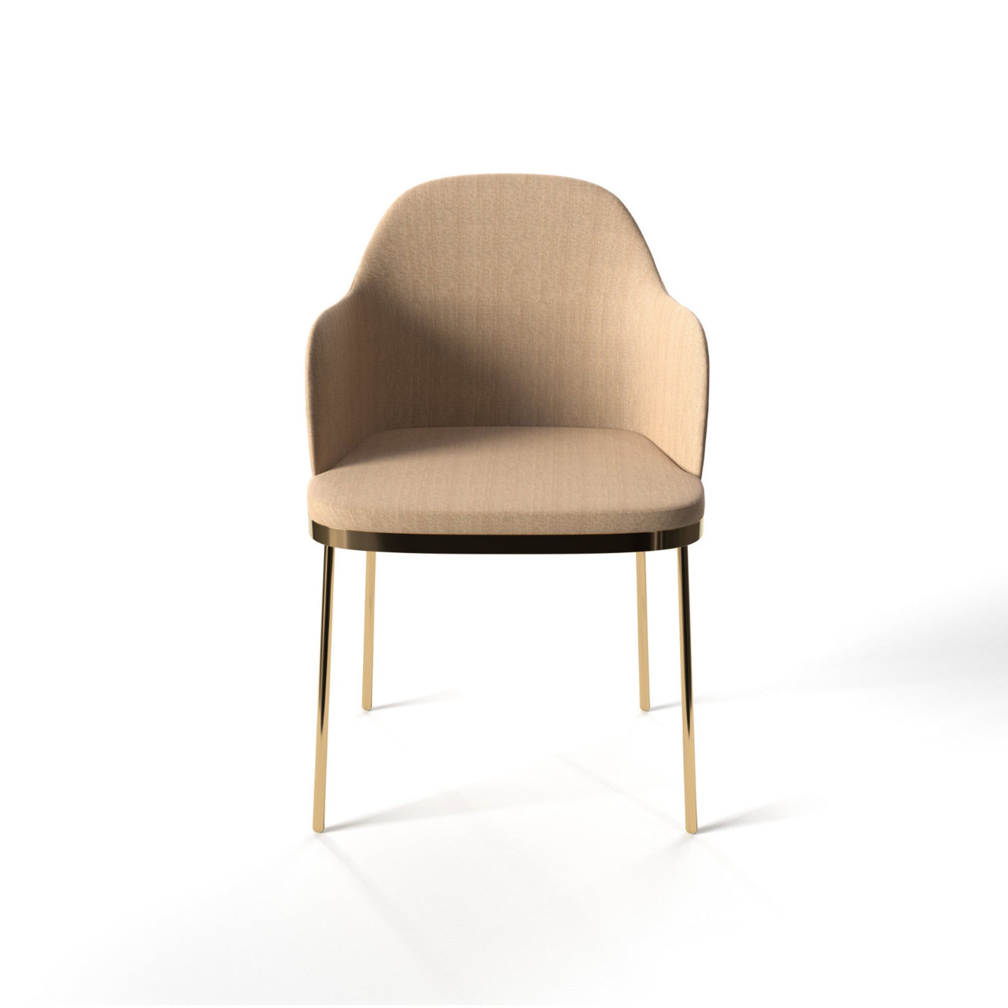 Precious 0NI Dining Chair - Gold Chrome/Fabric S (A8690 Spring Palette 7)-3