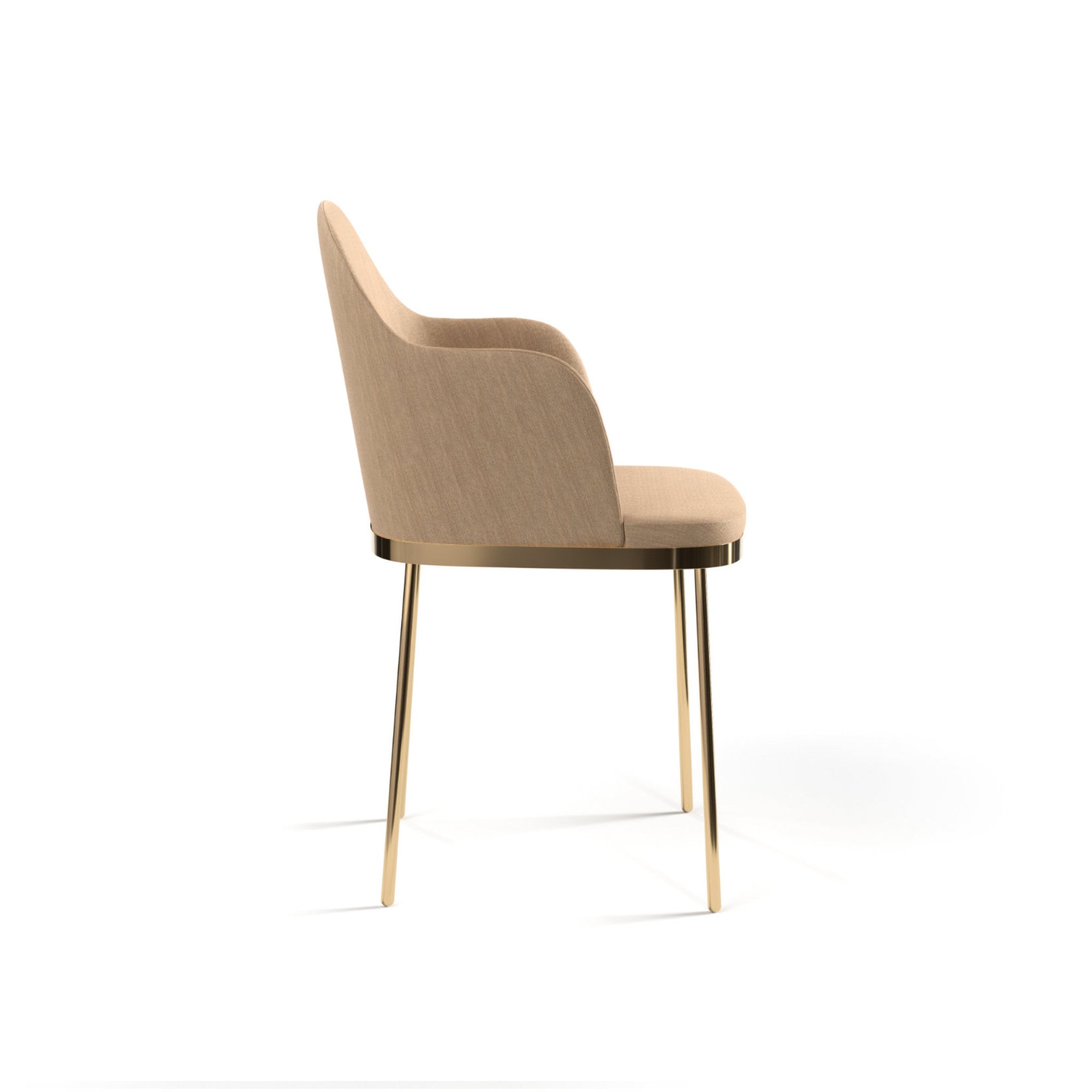 Precious 0NI Dining Chair - Gold Chrome/Fabric S (A8690 Spring Palette 7)-5