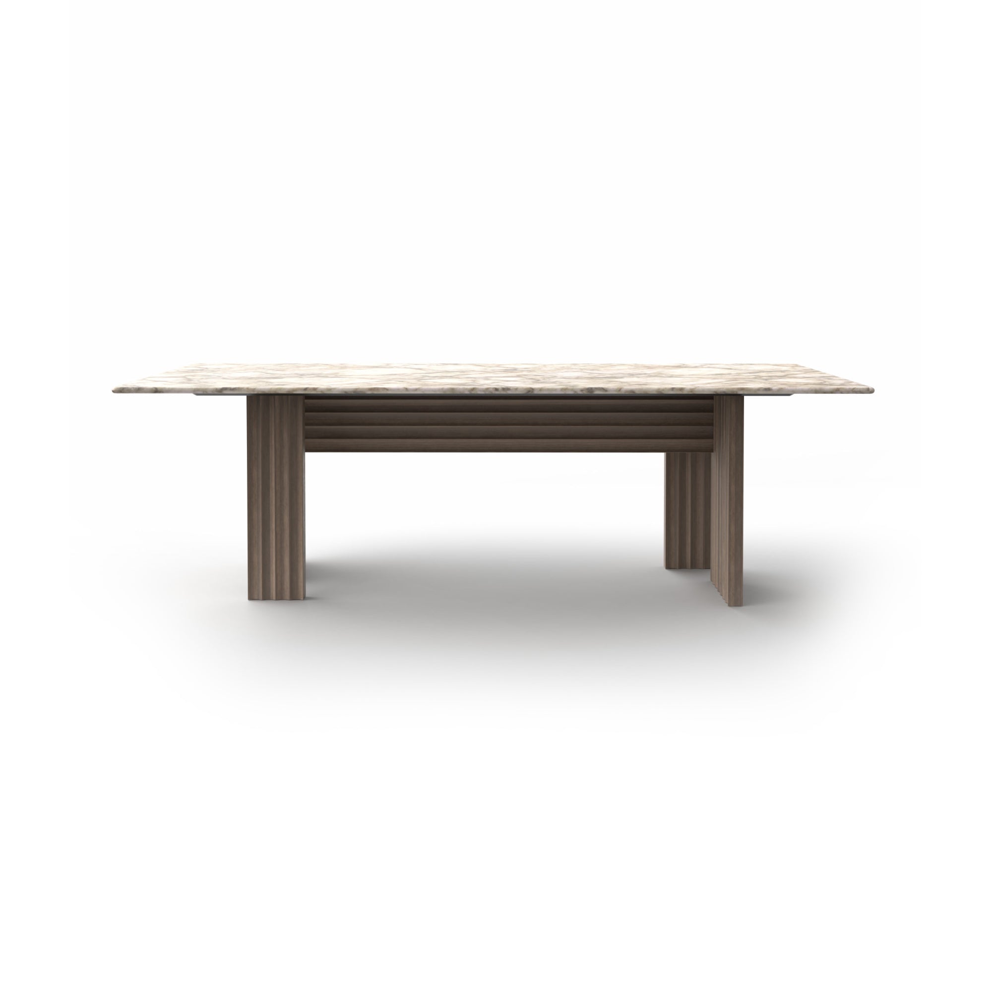 Rows RW03FS Vertical Dining Table - Taupe/Fior Di Pesco-3