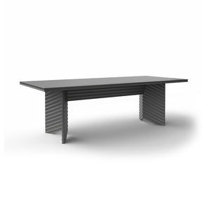 Rows RW04FR Diagonal Dining Table - Coal Grey