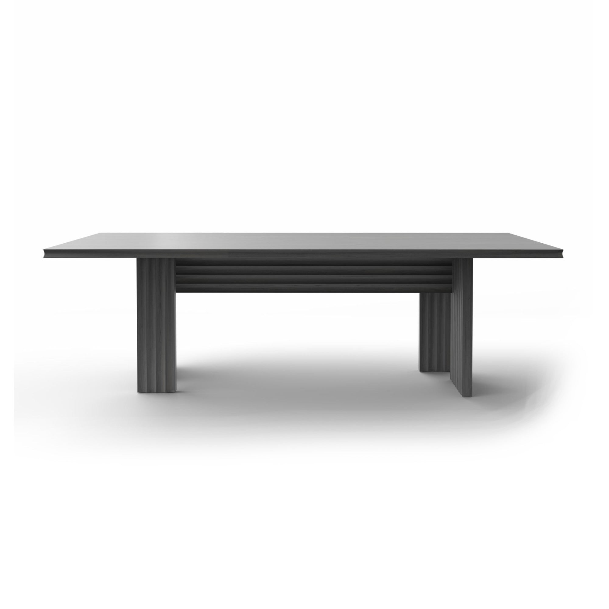 Rows RW04FS Vertical Dining Table - Coal Grey