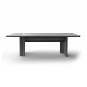 Rows RW04FS Vertical Dining Table - Coal Grey