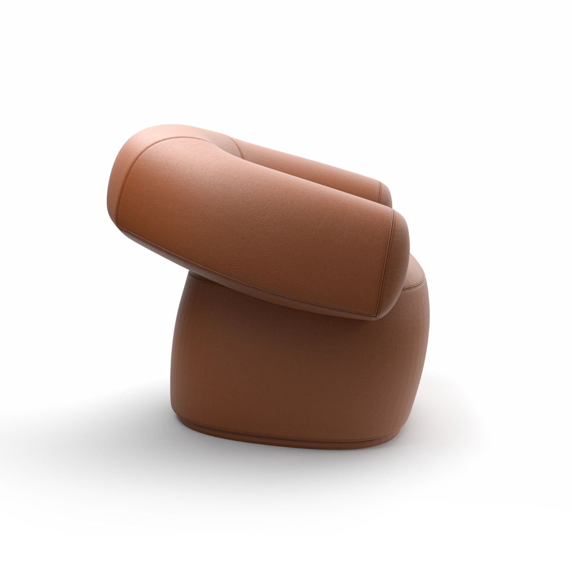 Ruff RU0061 Armchair - Leather Z (Rust Cire B0210)-4