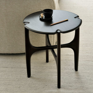 PI 35005 Side Table - Mahogany Dark Brown Varnished