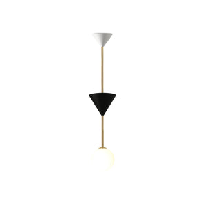 Many 2 Pendant Lamp - Black/Brass