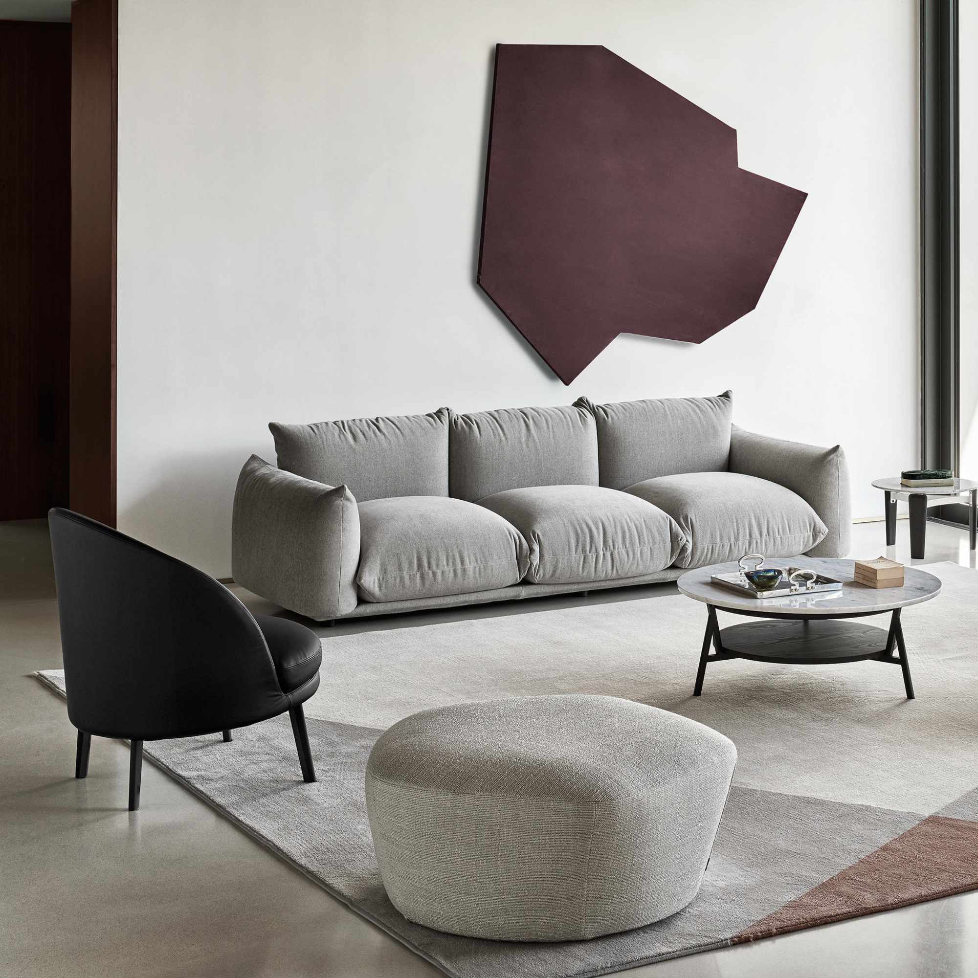 Marenco 5455 Soft Sofa - Fabric T4 (Orbaco 06)-5